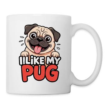 I like my Pug Dog Love - Mug - white - Right