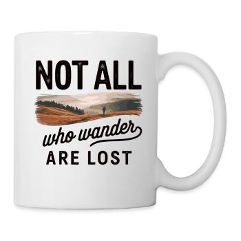 Adventure Calls – T-shirt de randonnée - Mug blanc - blanc - Droite
