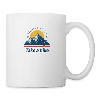 Machen Sie eine Wanderung Sonnenaufgang in den Bergen - Tasse - Weiß - Rechts