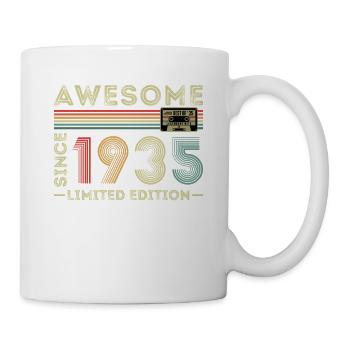 1935 Vintage Retro Geburtstagsgeschenk - Tasse - Weiß - Rechts