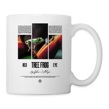Rotäugiger Laubfrosch Regenwald Amphibie - Tasse - Weiß - Rechts