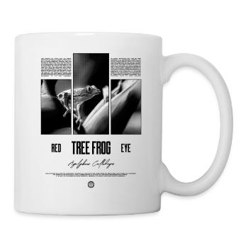 Rotäugiger Laubfrosch Regenwald Amphibie - Tasse - Weiß - Rechts