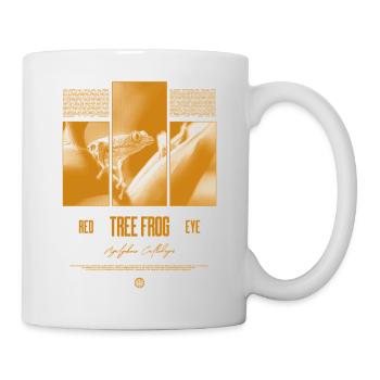 Grenouille arboricole aux yeux rouges Amphibien de la forêt tropicale - Mug blanc - blanc - Droite