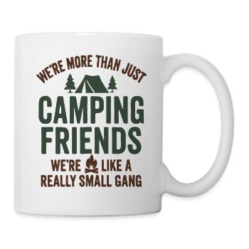 Funny Camping Friends Small Gang Outdoor Crew - Mug blanc - blanc - Droite