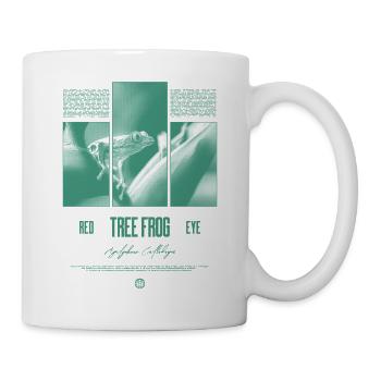 Rotäugiger Laubfrosch Regenwald Amphibie - Tasse - Weiß - Rechts