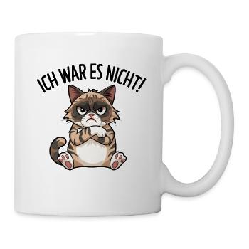 Ich War Es Nicht Lustige Katze Illustration für - Tasse - Weiß - Rechts