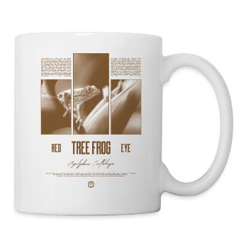 Rotäugiger Laubfrosch Regenwald Amphibie - Tasse - Weiß - Rechts