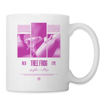 Grenouille arboricole aux yeux rouges Amphibien de la forêt tropicale - Mug blanc - blanc - Droite