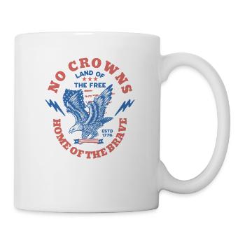 Pas de couronnes, juste des présidents, un aigle, pas de roi - Mug blanc - blanc - Droite