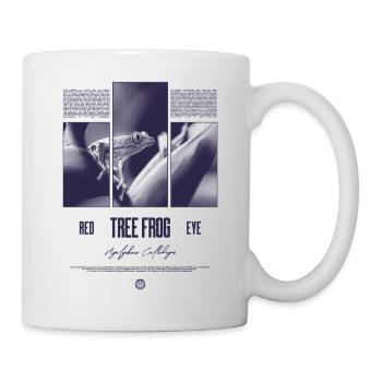 Grenouille arboricole aux yeux rouges Amphibien de la forêt tropicale - Mug blanc - blanc - Droite