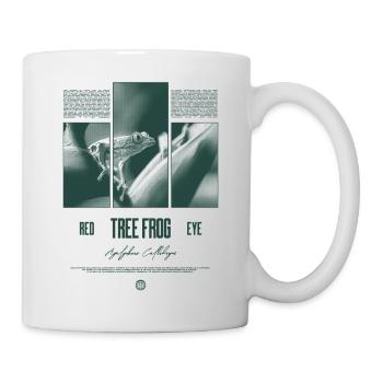 Rotäugiger Laubfrosch Regenwald Amphibie - Tasse - Weiß - Rechts