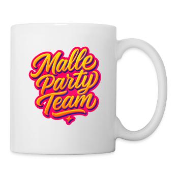 Malle Party Team - Tasse - Weiß - Rechts