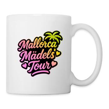 Mallorca Mädels Tour Bunt - Tasse - Weiß - Rechts