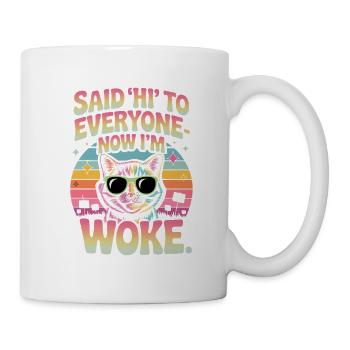 Funny Cat Woke Design - Mug - white - Right