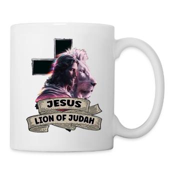 Jesus, der Löwe von Judäa - Lion of Judah - Tasse - Weiß - Rechts