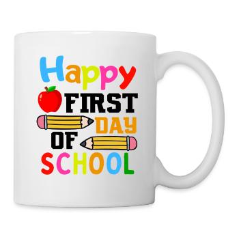 rster Schultag Design lustig - Tasse - Weiß - Rechts