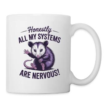 Funny possum design - Mug - white - Right