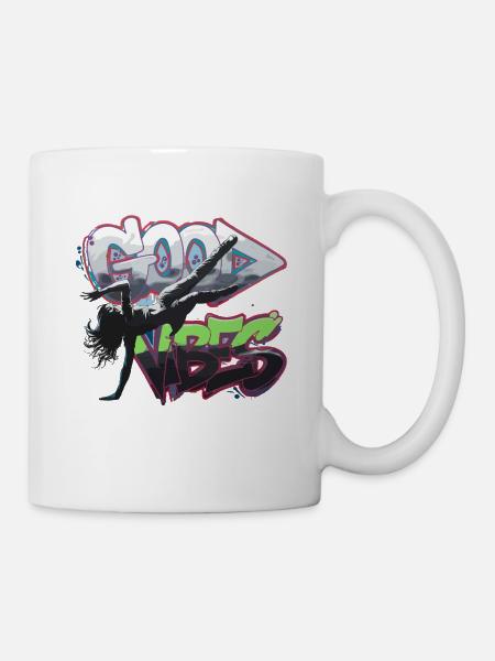 Art du graffiti pour Tanzliebhab - Mug blanc - blanc