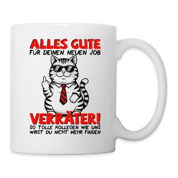 Abschied Kollege Abschiedsgeschenk Jobwechsel - Tasse - Weiß - Rechts