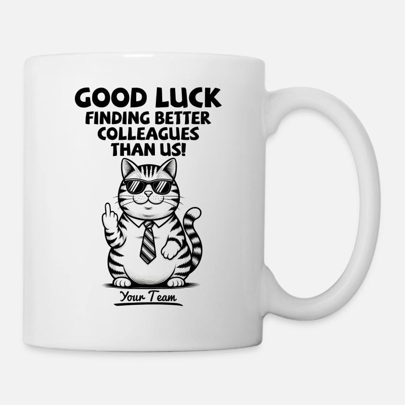 Changement d’emploi Nouveau travail Adieu Cadeau d’adieu - Mug blanc - blanc