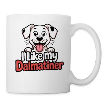 I like my Dalmatiner Hundeliebe - Tasse - Weiß - Rechts