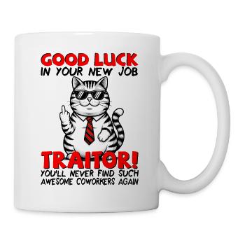 Changement d’emploi Nouveau travail Adieu Cadeau d’adieu - Mug blanc - blanc - Droite