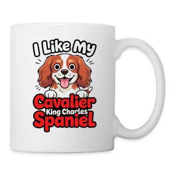 J’aime mon Cavalier King Charles Spaniel Dog Love - Mug blanc - blanc - Droite