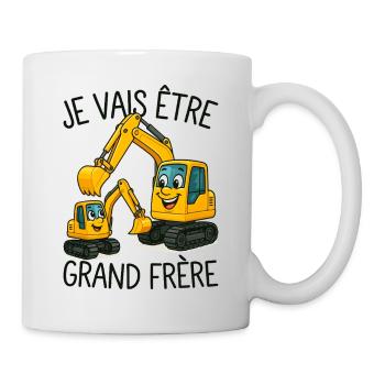 Futur Grand Frère Je vais être Grand Frère - Mug blanc - blanc - Droite