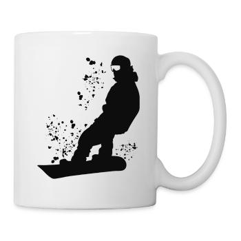 Snowboarder Snowboarding Snowboard - Tasse - Weiß - Rechts