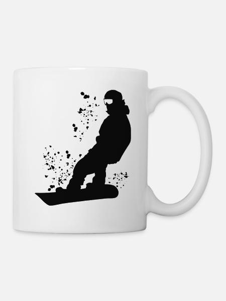 Snowboarder Snowboarding Snowboard - Tasse - Weiß