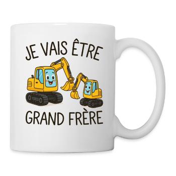 Futur Grand Frère Je vais être Grand Frère - Mug blanc - blanc - Droite