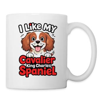 J’aime mon Cavalier King Charles Spaniel Dog Love - Mug blanc - blanc - Droite