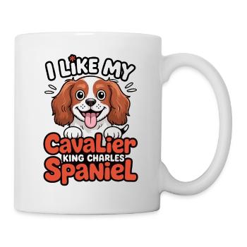 J’aime mon Cavalier King Charles Spaniel Dog Love - Mug blanc - blanc - Droite