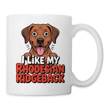 I like my Rhodesian Ridgeback Hundeliebe - Mug - white - Right