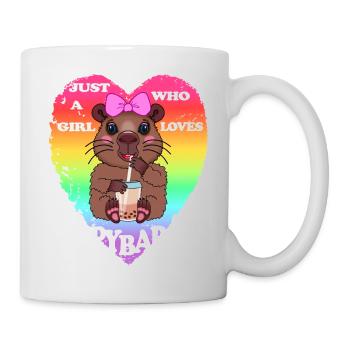 Capybara Bubble tea - Tasse - Weiß - Rechts