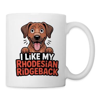 I like my Rhodesian Ridgeback Hundeliebe - Mug - white - Right