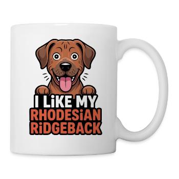I like my Rhodesian Ridgeback Hundeliebe - Mug - white - Right
