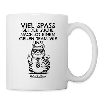 Neuer Job Abschied Neue Arbeit Kollege Jobwechsel - Tasse - Weiß - Rechts