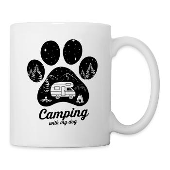 Aventure de camping avec votre chien - Mug blanc - blanc - Droite