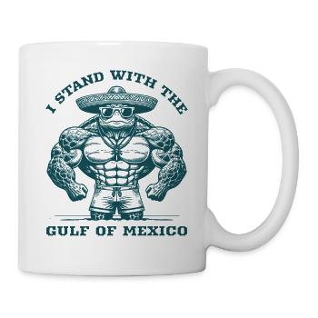 I Stand With The Gulf Of Mexico Turtle Bodybuilder - Mug - white - Right