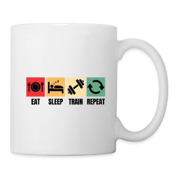 Musculation, Dicton, Sports, Fitness Motif - Mug blanc - blanc - Droite