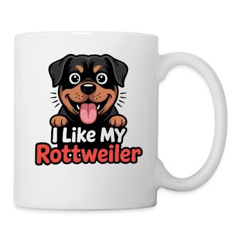 I like my Rottweiler Hundeliebe - Mug - white - Right