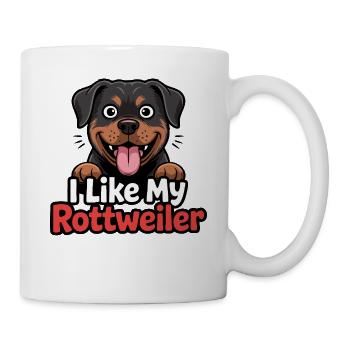 I like my Rottweiler Hundeliebe - Mug - white - Right