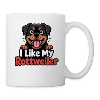I like my Rottweiler Hundeliebe - Mug - white - Right