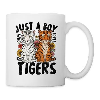 Just a Boy Who Loves Tigers - Mug - white - Right