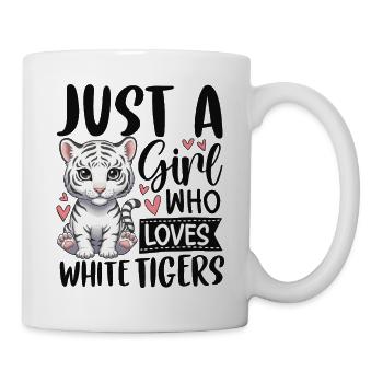 Just a Girl Who Loves White Tigers - Mug - white - Right