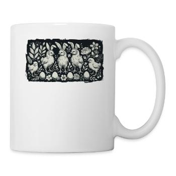 Easter Chick Chicken Retro Vintage Aesthetic - Mug - white - Right