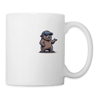 Qui creuse une fosse pour les autres - Drôle de dicton de bâtiment - Mug blanc - blanc - Droite