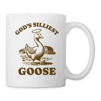 Gottes dümmste Gans Tierliebhaber urkomischer Vogel - Tasse - Weiß - Rechts