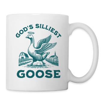 God's Silliest Goose Bird Funny Sarcastic Saying - Mug - white - Right